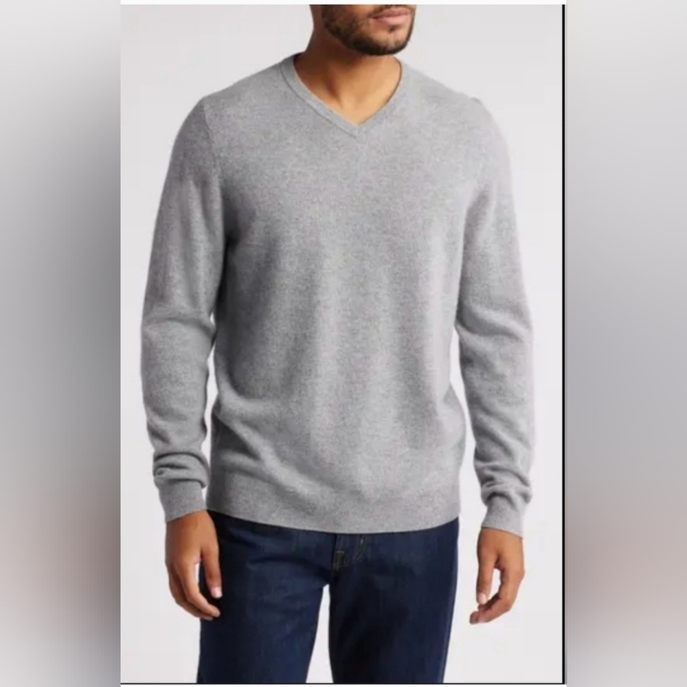 NWT X-Ray Jeans Men's Grey V-Neck Sweater Slim Fit Size XXL